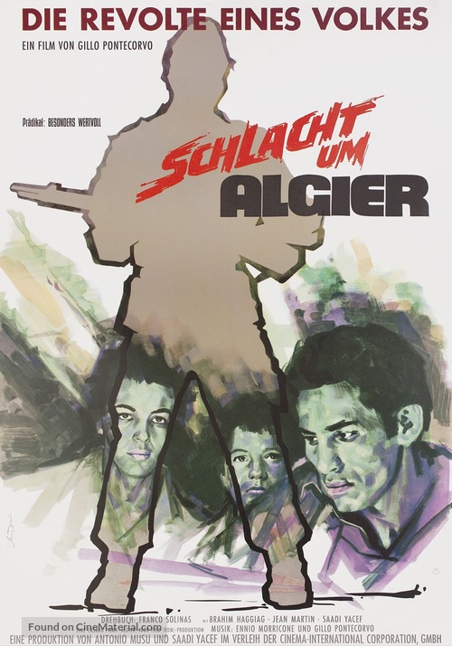 La battaglia di Algeri - German Movie Poster
