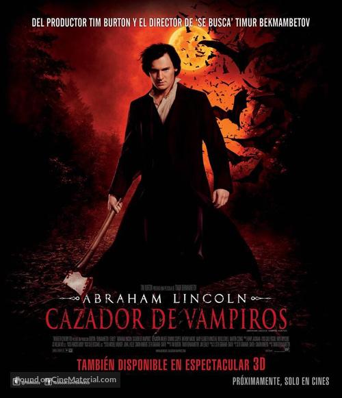 Abraham Lincoln: Vampire Hunter - Mexican Movie Poster