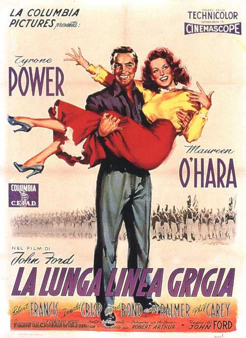 The Long Gray Line - Italian Movie Poster