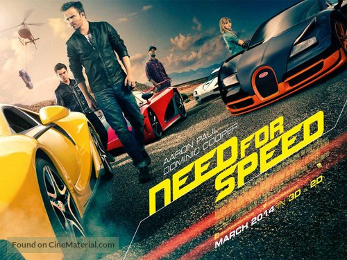 Need for Speed - British Movie Poster