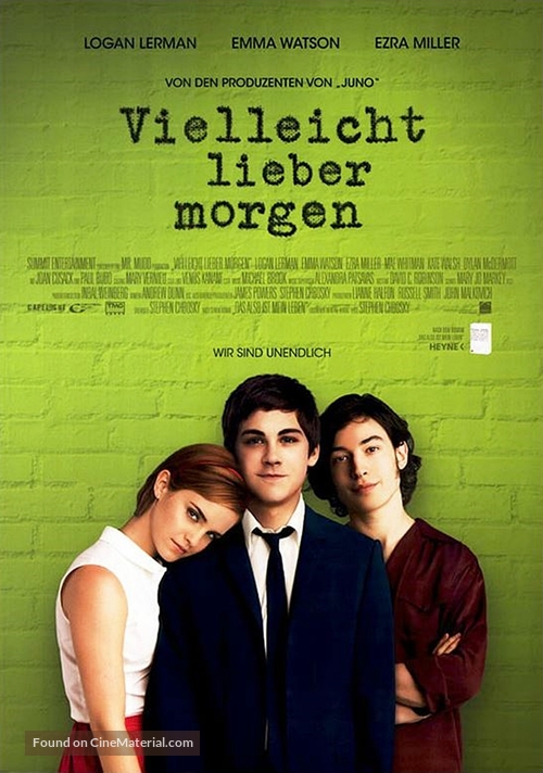 The Perks of Being a Wallflower - German Movie Poster