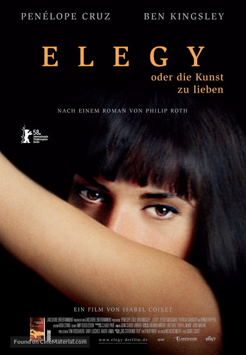 Elegy - Swiss Movie Poster