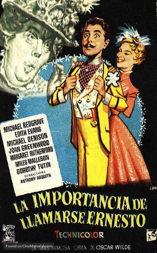 The Importance of Being Earnest - Spanish Movie Poster