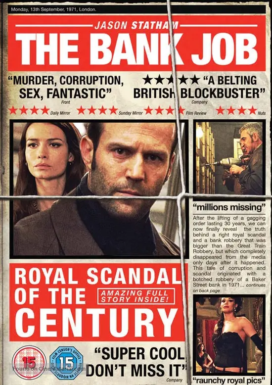 The Bank Job 2008 British Dvd Movie Cover