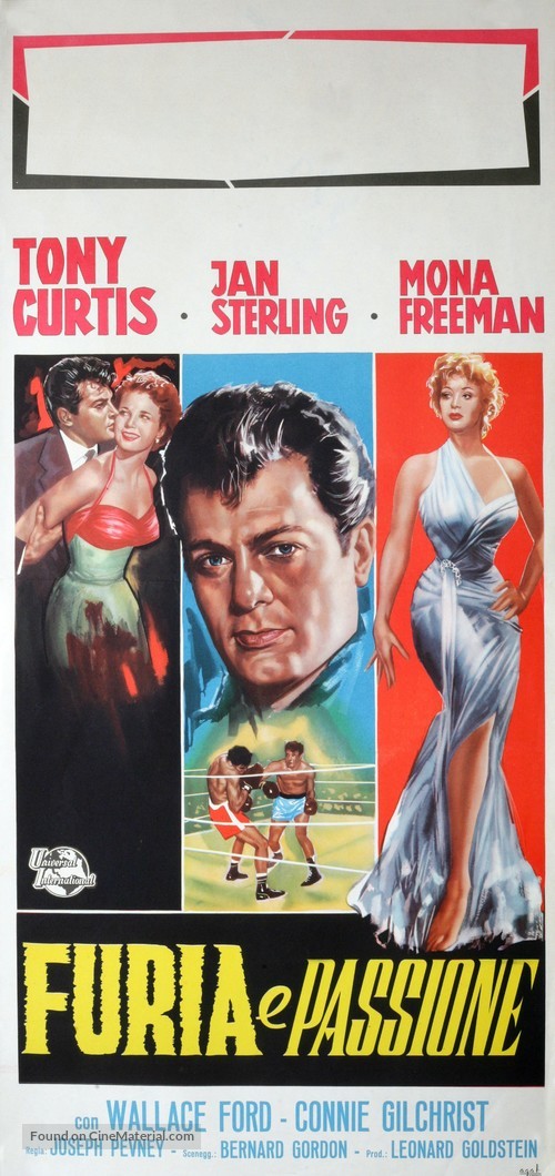 Flesh and Fury - Italian Movie Poster