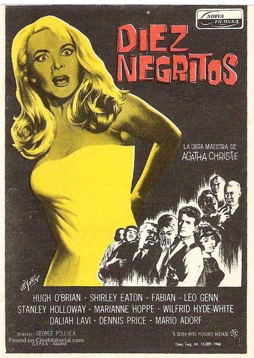 Ten Little Indians - Spanish Movie Poster