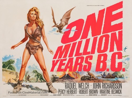 One Million Years B.C. - British Movie Poster