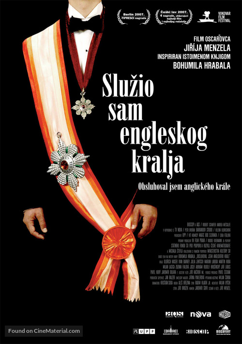 Obsluhoval jsem anglick&egrave;ho kr&aacute;le - Croatian Movie Poster