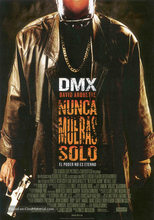 Never Die Alone - Spanish Movie Poster