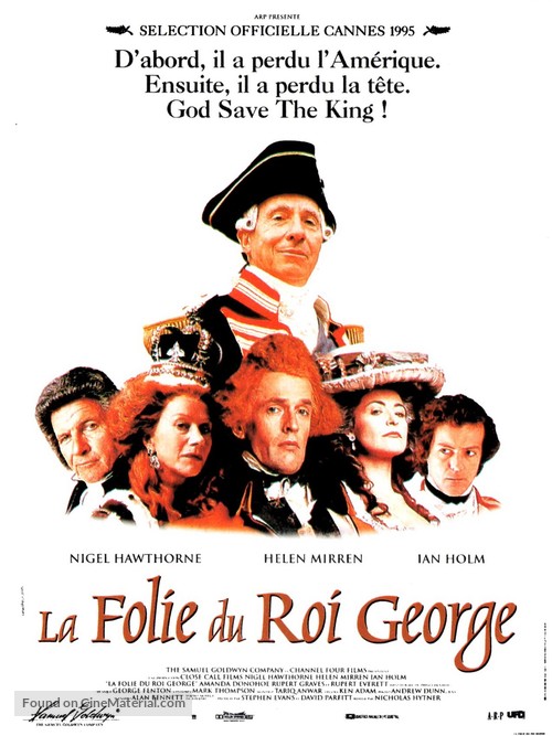 The Madness of King George - French Movie Poster