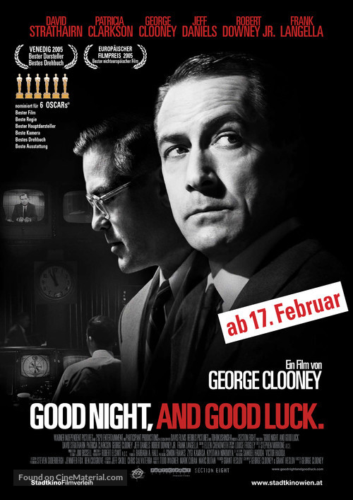 Good Night, and Good Luck. - Austrian Movie Poster
