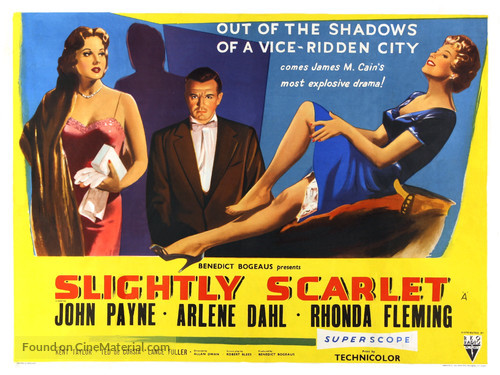 Slightly Scarlet - British Movie Poster