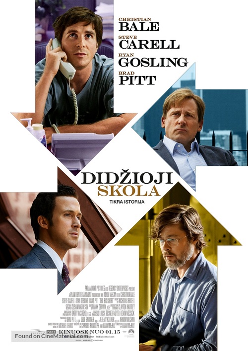The Big Short - Lithuanian Movie Poster