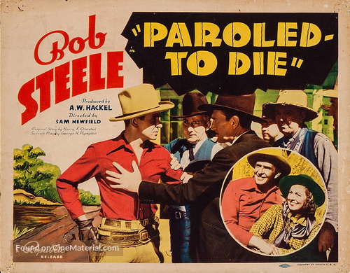 Paroled - To Die - Movie Poster