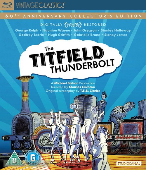 The Titfield Thunderbolt - British Blu-Ray movie cover