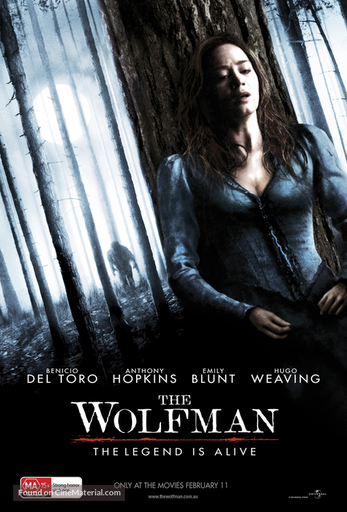 The Wolfman - Australian Movie Poster