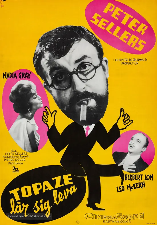 Mr. Topaze - Swedish Movie Poster
