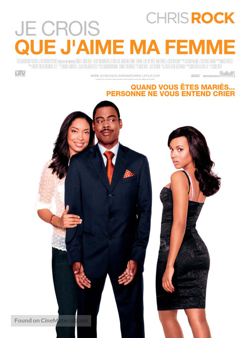 I Think I Love My Wife - French Movie Poster