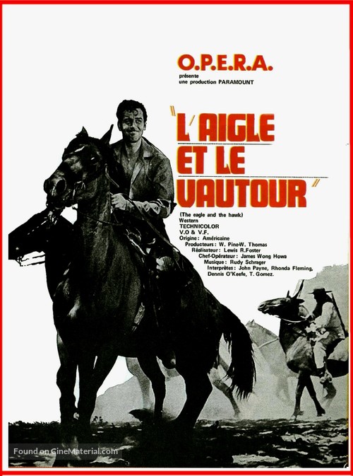 The Eagle and the Hawk - French Movie Poster