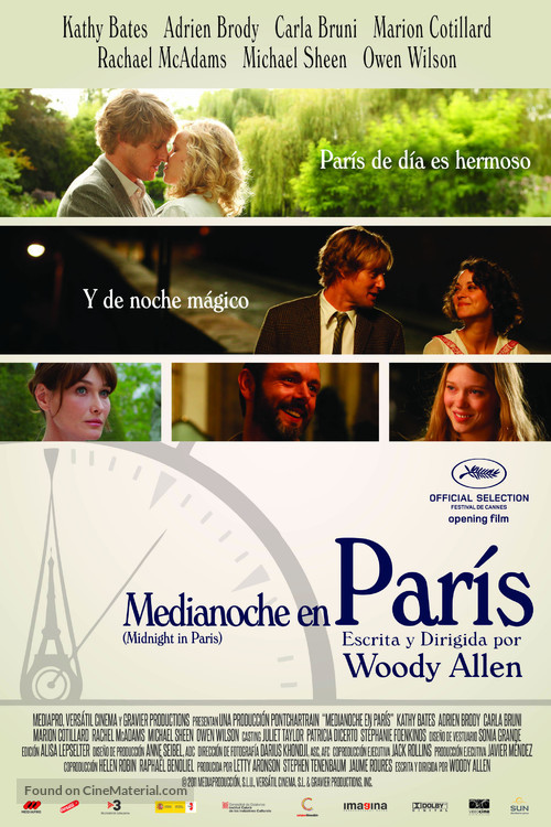 Midnight in Paris - Mexican Movie Poster