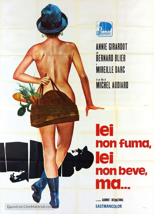 Elle boit pas, elle fume pas, elle drague pas, mais... elle cause! - Italian Movie Poster