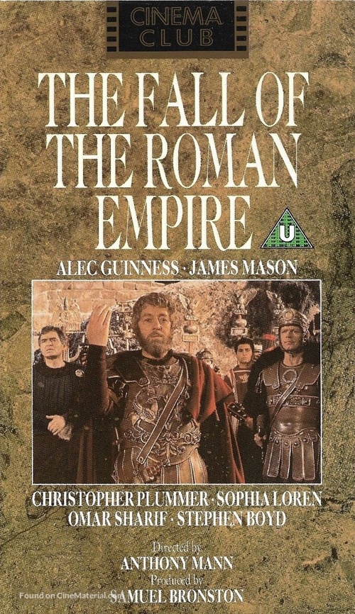 The Fall of the Roman Empire - British VHS movie cover