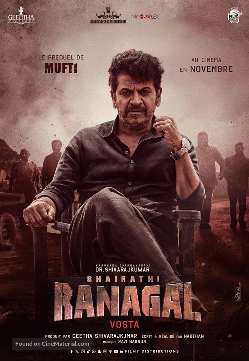 Bhairathi Ranagal - French Movie Poster