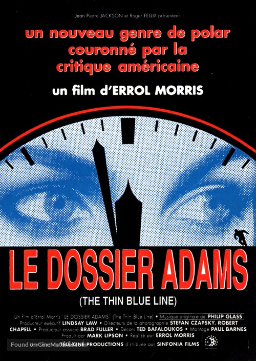 The Thin Blue Line - French Movie Poster
