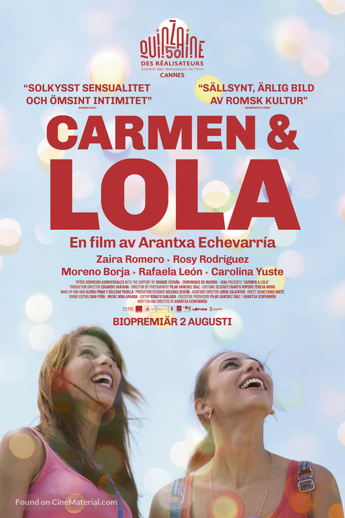 Carmen y Lola - Swedish Movie Poster