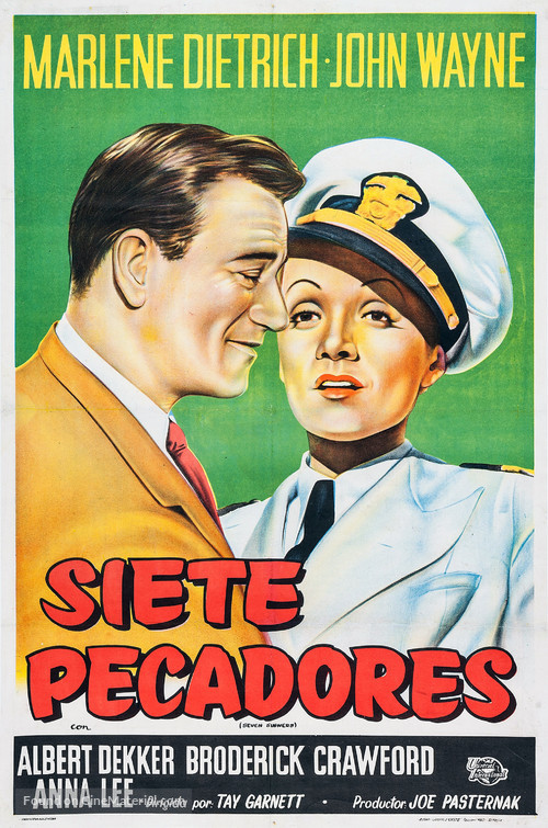 Seven Sinners - Argentinian Movie Poster