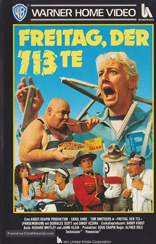 Pandemonium - German VHS movie cover