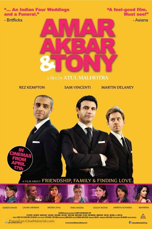 Amar Akbar &amp; Tony - British Movie Poster