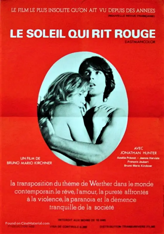 Le Soleil Qui Rit Rouge 1974 French Movie Poster Le Soleil Qui Rit Rouge 1974 French Movie Poster