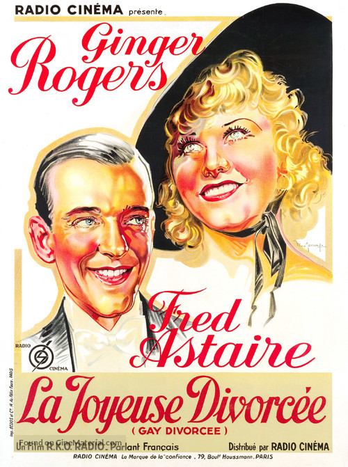 The Gay Divorcee - French Movie Poster