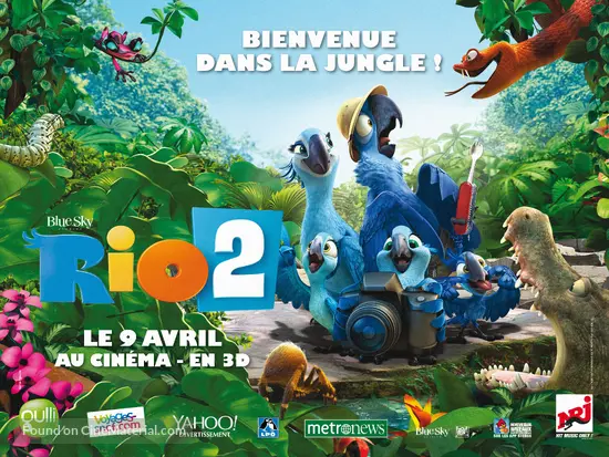 Rio 2 14 French Movie Poster Rio 2 14 French Movie Poster