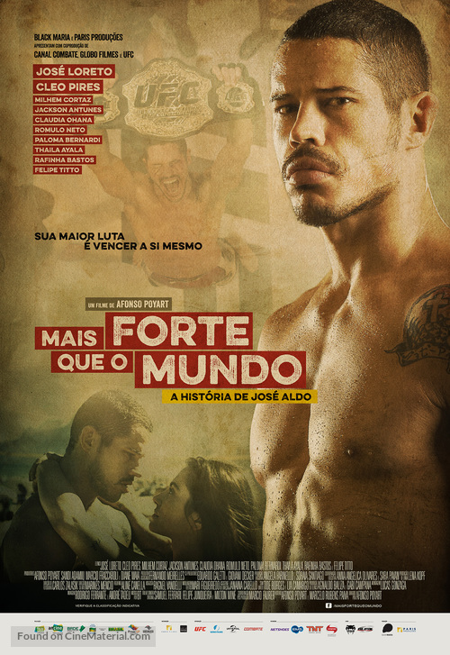 Mais Forte que o Mundo - A Hist&oacute;ria de Jos&eacute; Aldo - Brazilian Movie Poster