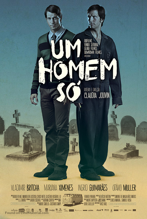 Um Homem S&oacute; - Brazilian Movie Poster