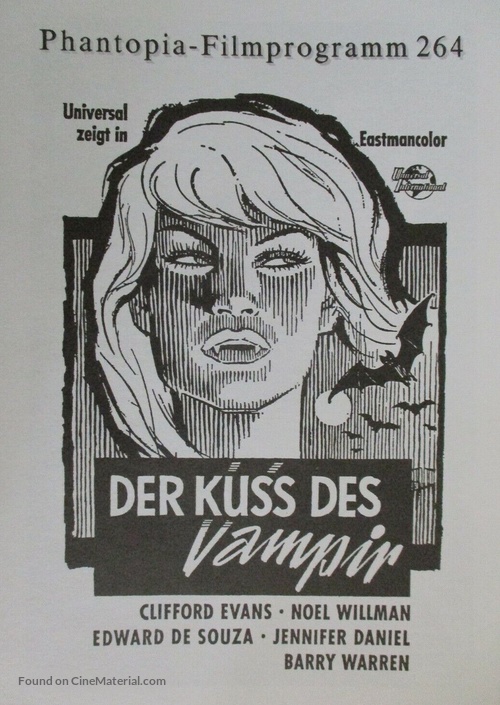 The Kiss of the Vampire - German poster