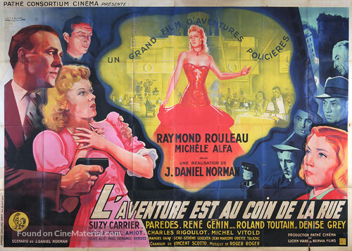 L&#039;aventure est au coin de la rue - French Movie Poster