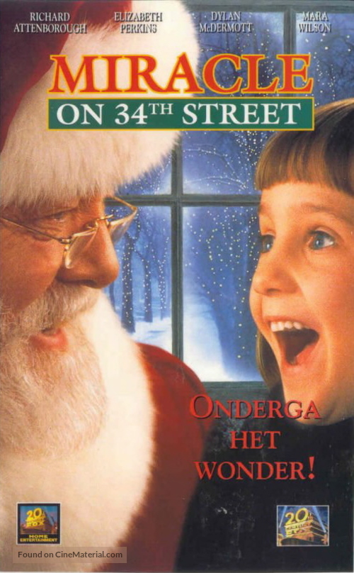 Miracle on 34th Street - Dutch VHS movie cover