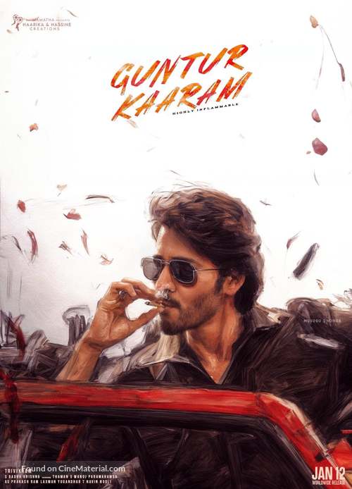 Guntur Kaaram - Indian Movie Poster