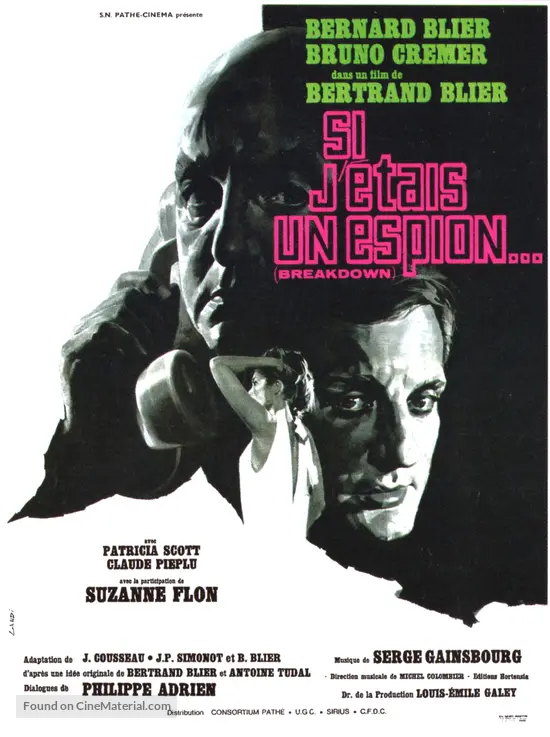 Si j&#039;&eacute;tais un espion - French Movie Poster