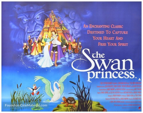 The Swan Princess - British Movie Poster