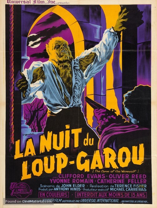 The Curse of the Werewolf - French Movie Poster