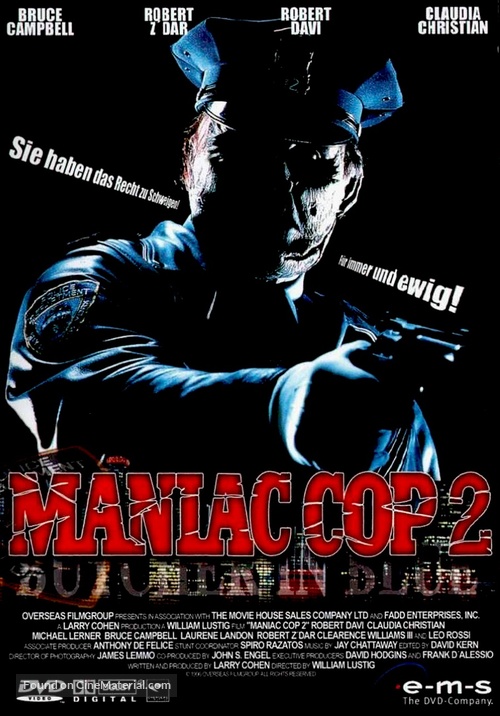 Maniac Cop 2 - German DVD movie cover