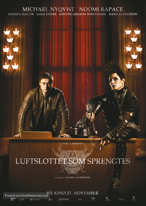 Luftslottet som spr&auml;ngdes - Norwegian Never printed movie poster