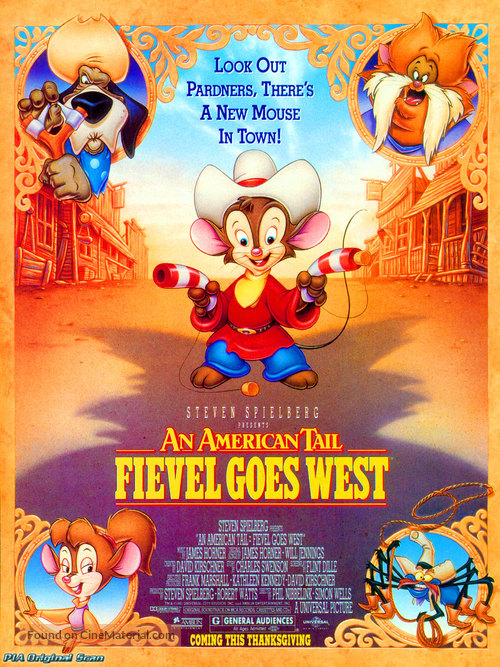 An American Tail: Fievel Goes West - Movie Poster