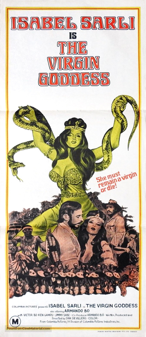 La diosa virgen - Australian Movie Poster