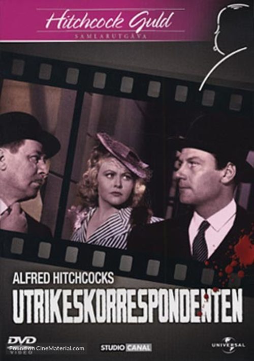Foreign Correspondent - Swedish DVD movie cover