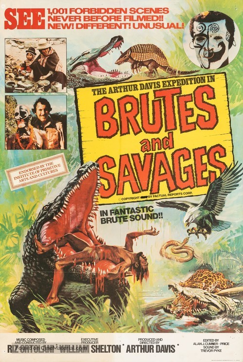 Brutes and Savages - British Movie Poster